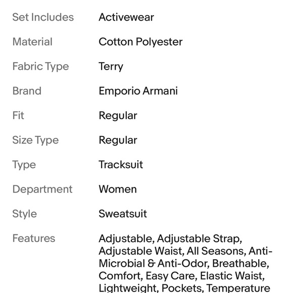 Emporio Armani tracksuit.Medium. - Picture 6 of 6